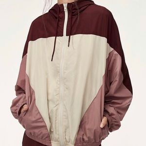 TNA Purple and beige anorak mcsweeney windbreaker